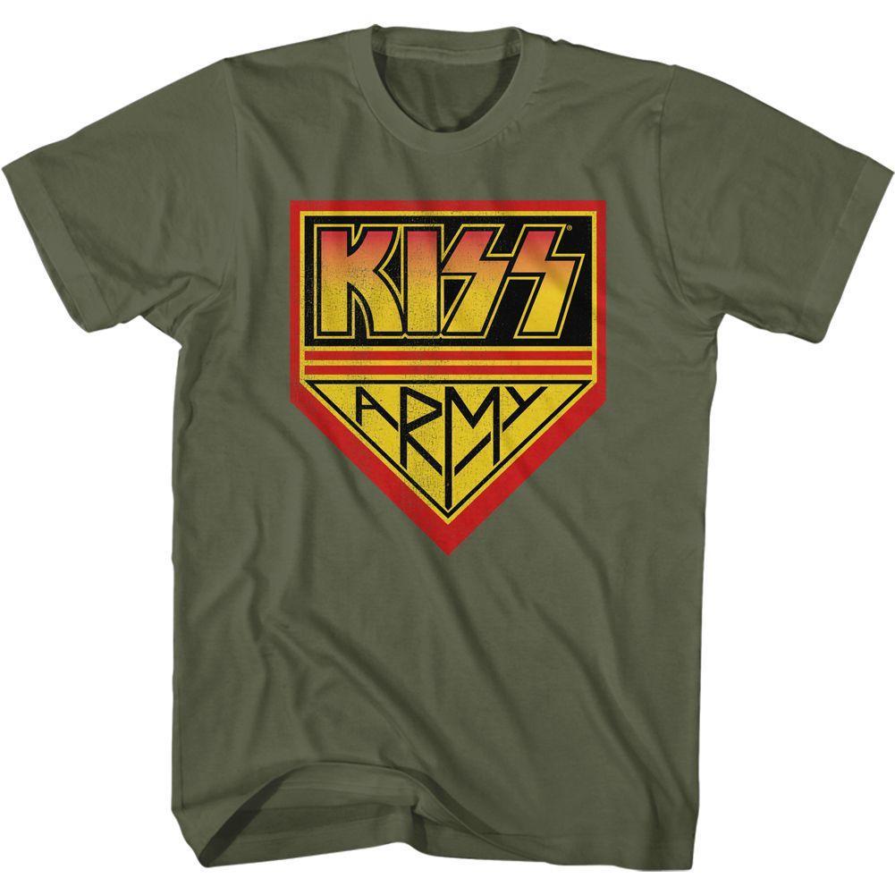 KISS KISSarmygreen Boyfriend Tee