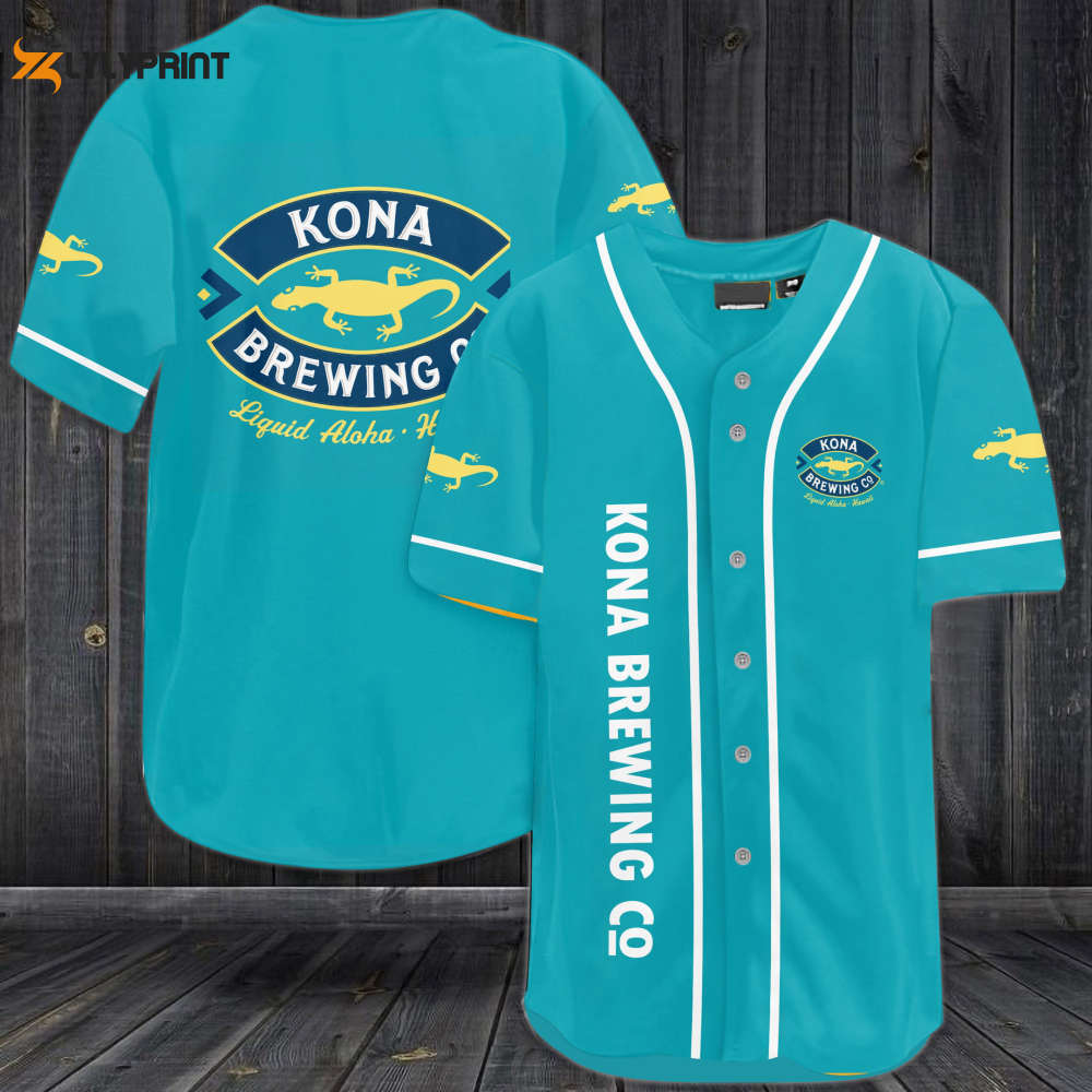 Shop Kona Brewing Co Baseball Jersey - Perfect Gift for Men & Women! - lylyprint.com