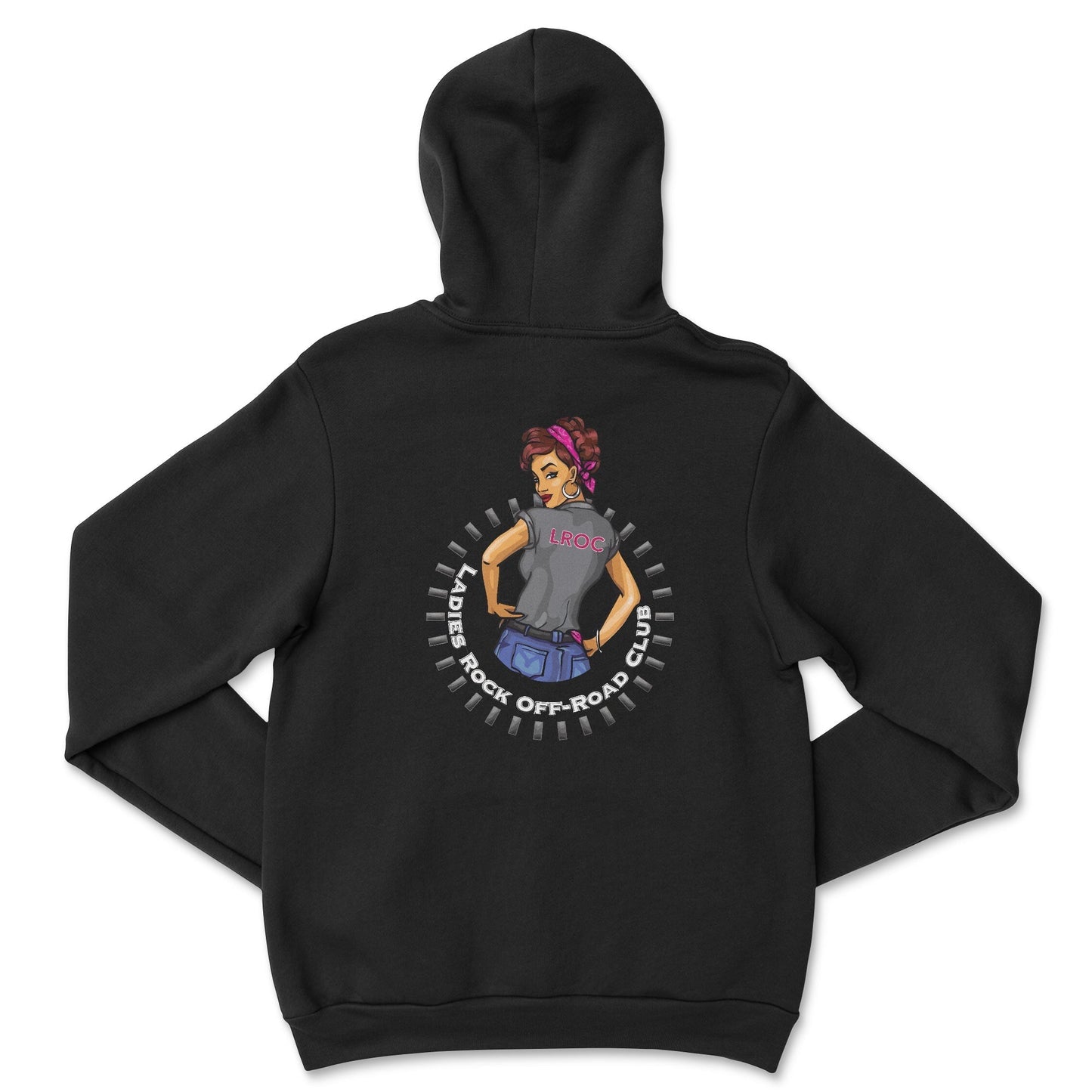 Ladies Rock Off-Road Club Hoodie by Bella + Canvas