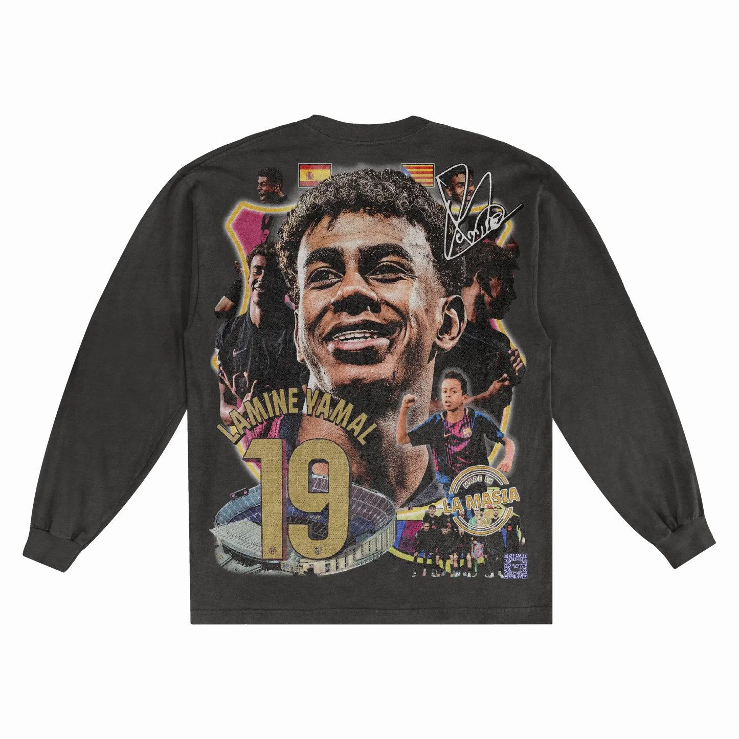 Lamine Yamal Barça Long Sleeved Tee Style002
