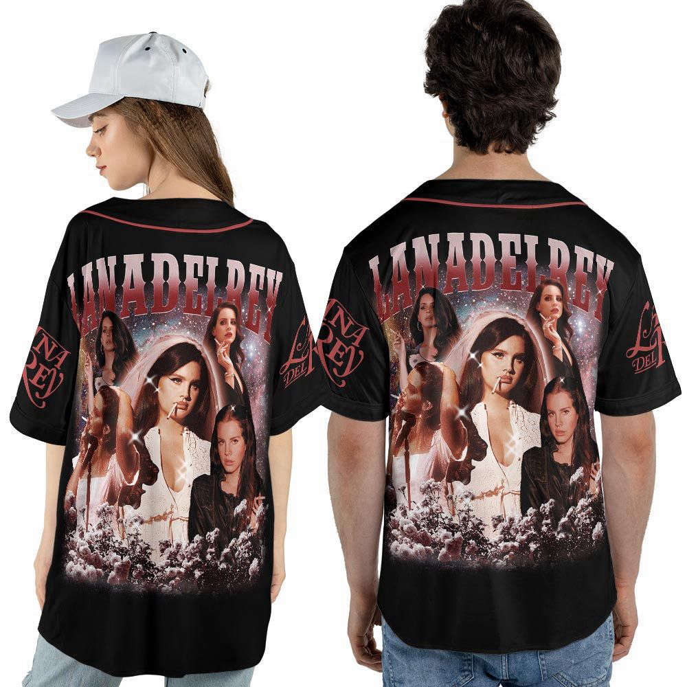 Lana Del Rey Music Baseball Jersey For Men Women, Lana Del Rey 2023 Baseball jersey - lylyprint.com