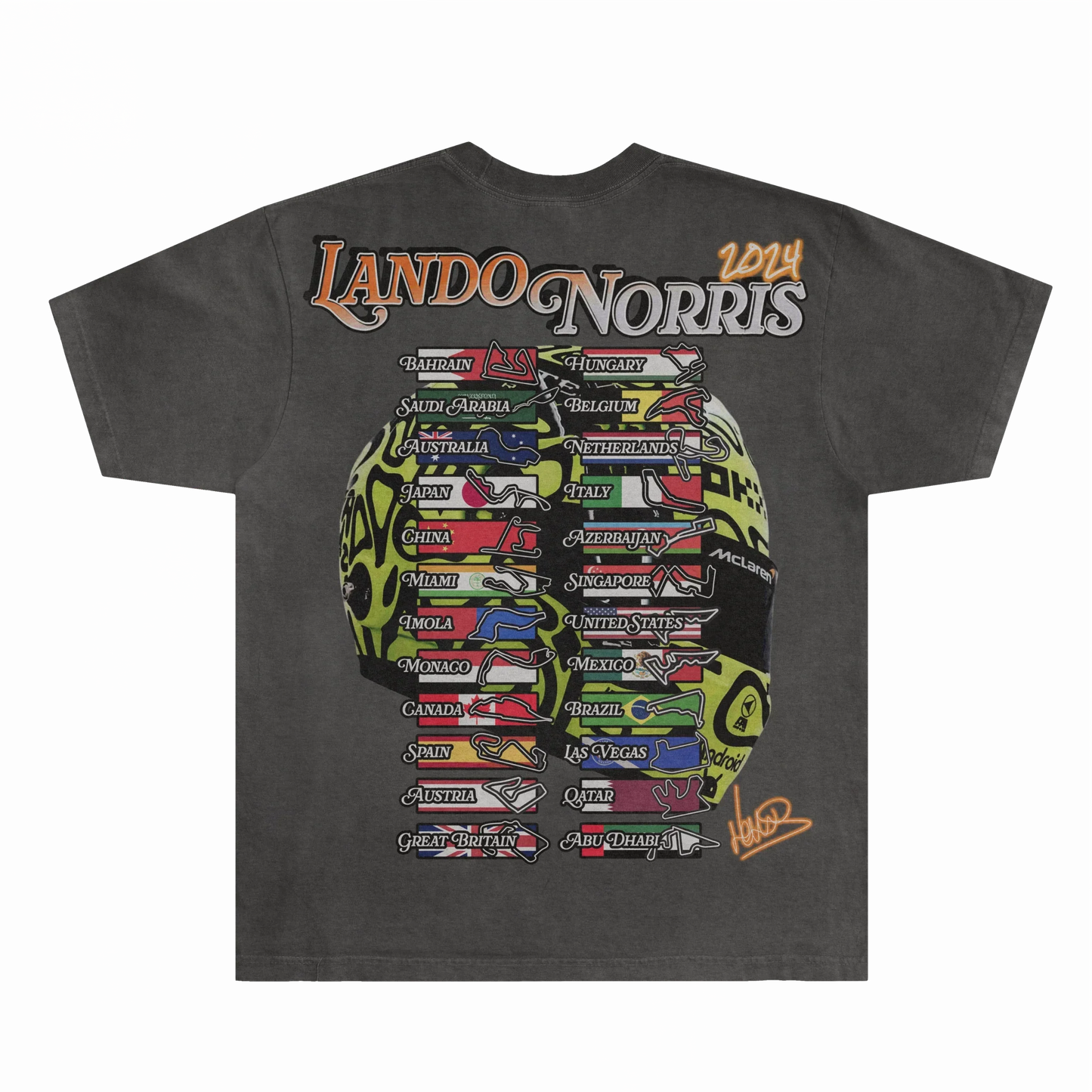 Lando Norris '24 Helmet Tee Style002