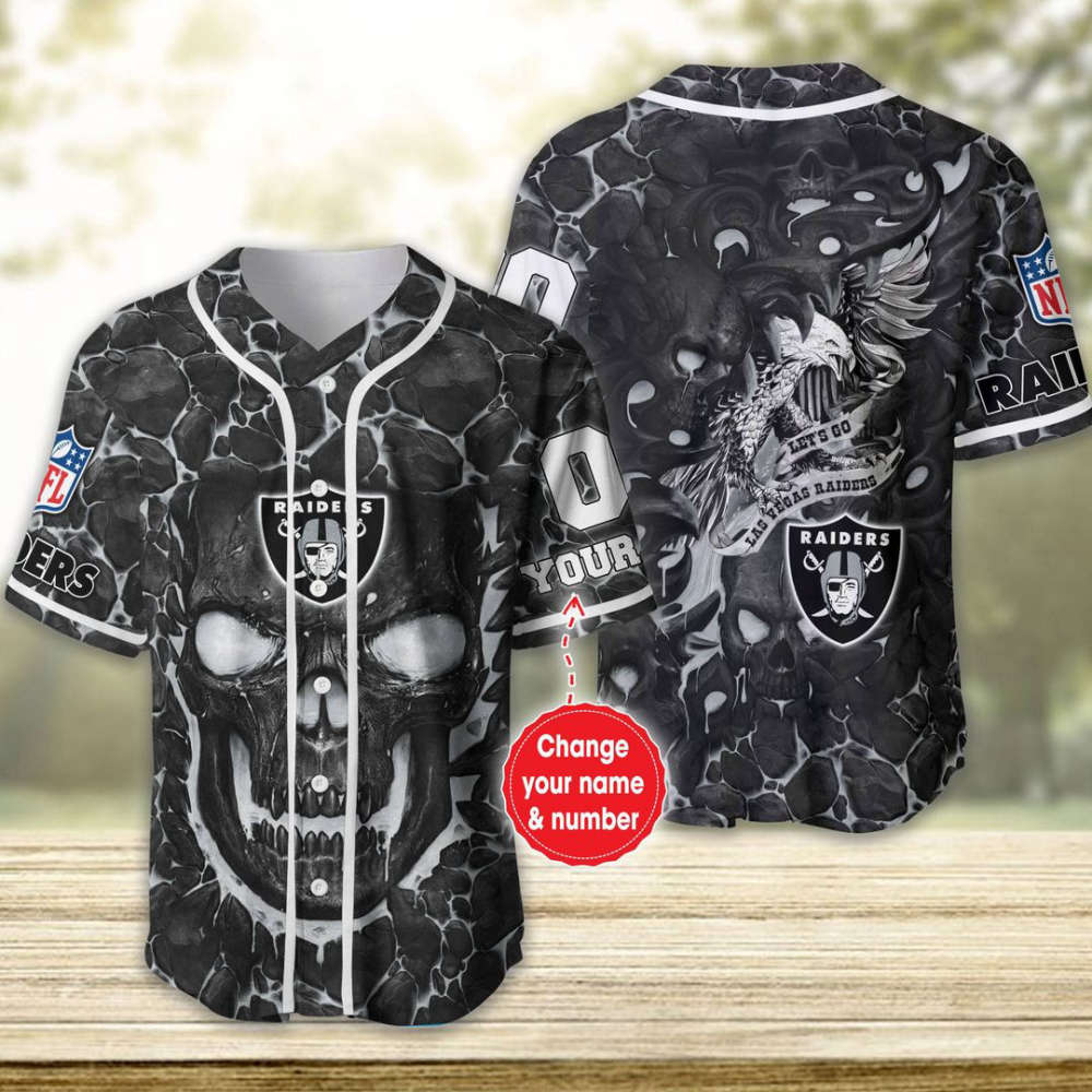 Las Vegas Raiders Personalized Baseball Jersey Fan Gifts - lylyprint.com