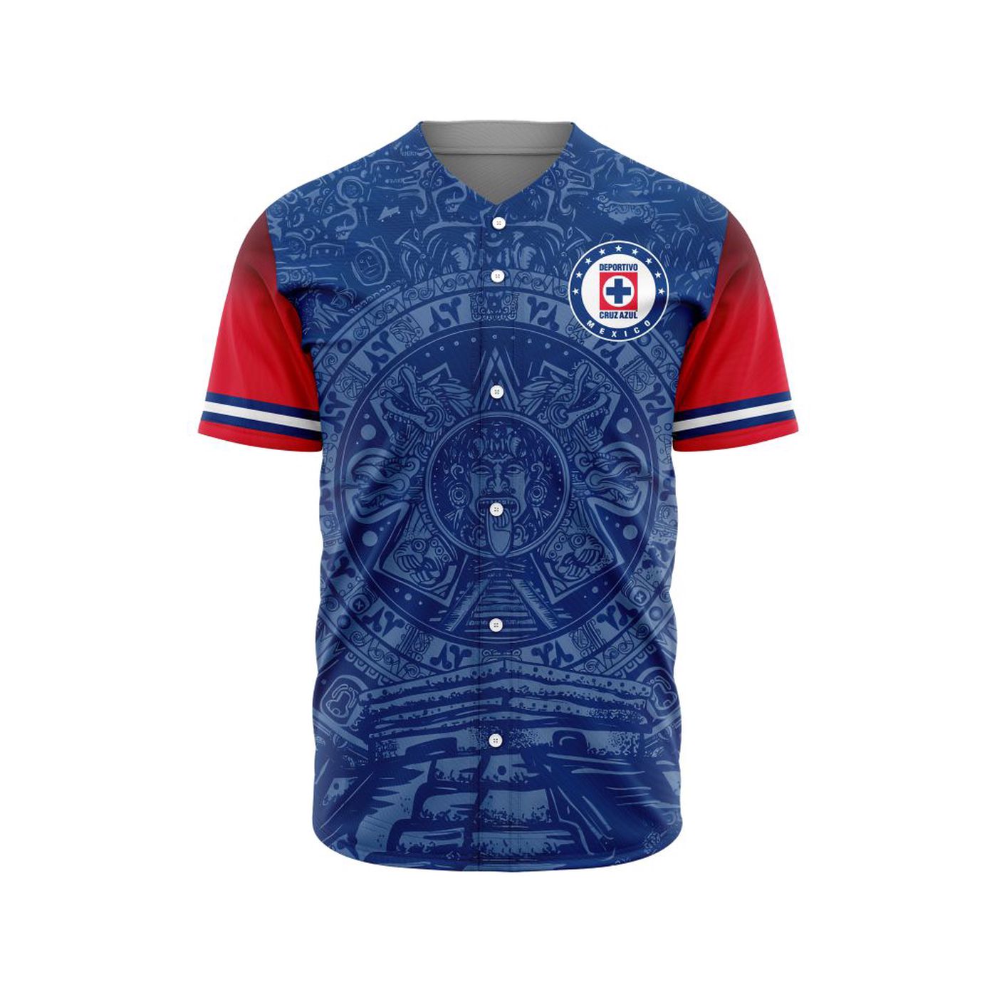 LIGA MX Cruz Azul Special Aztec Design Baseball Jersey Gift for Men Women - Bafud