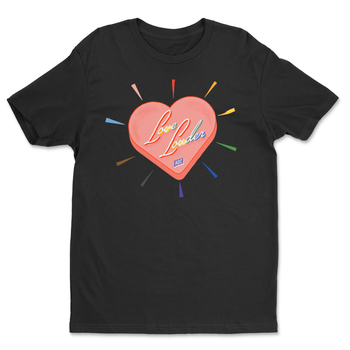 Love Louder Black Tee