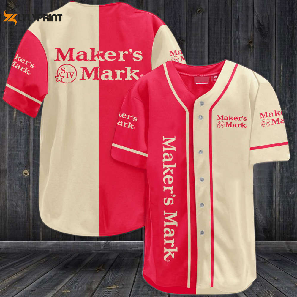 Maker's Mark Whiskey Baseball Jersey - lylyprint.com
