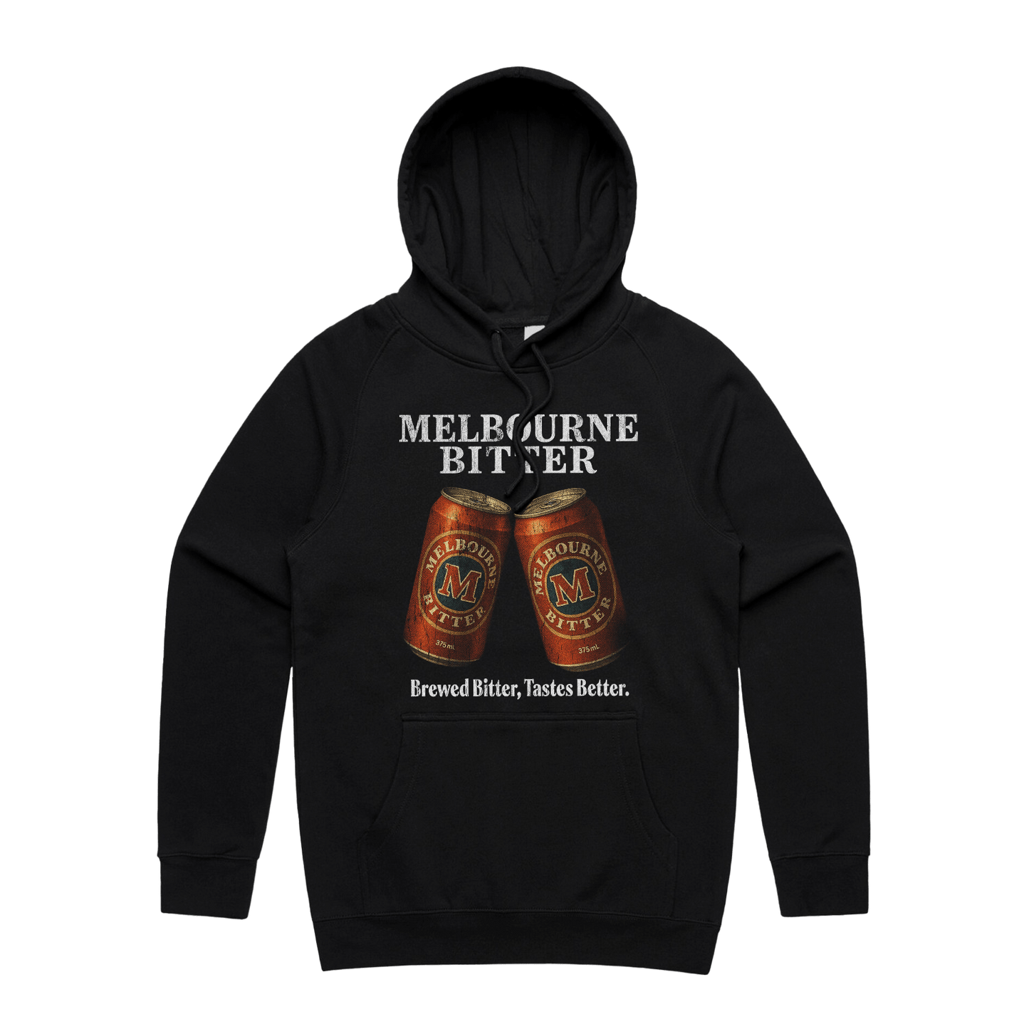 Melbourne Bitter Vintage Hoodie Black