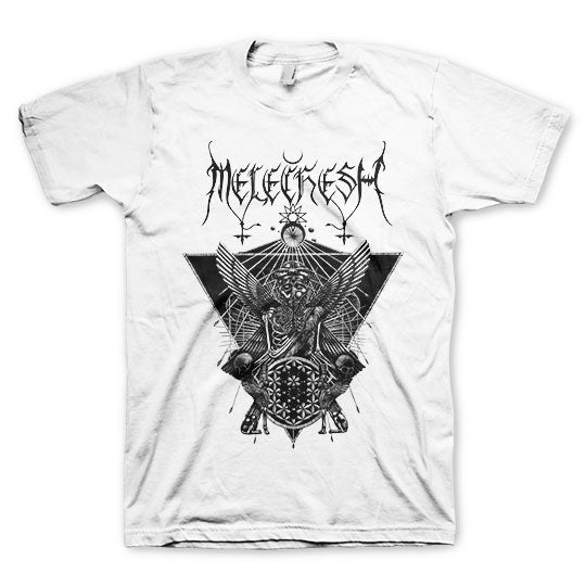 Melechesh Triangular Wings White Tee