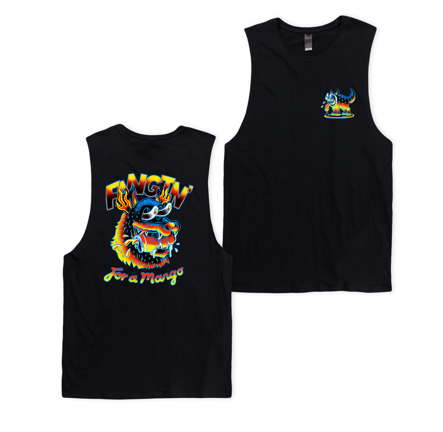 Fangin 4 Muscle Tee Black