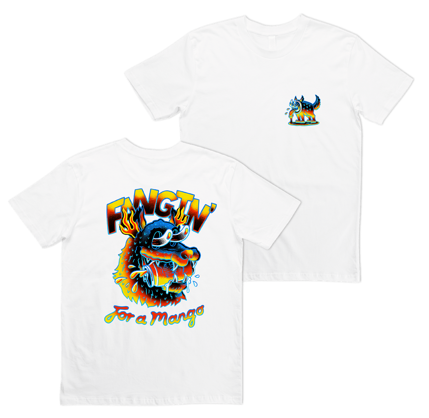 Fangin 4 Tee White