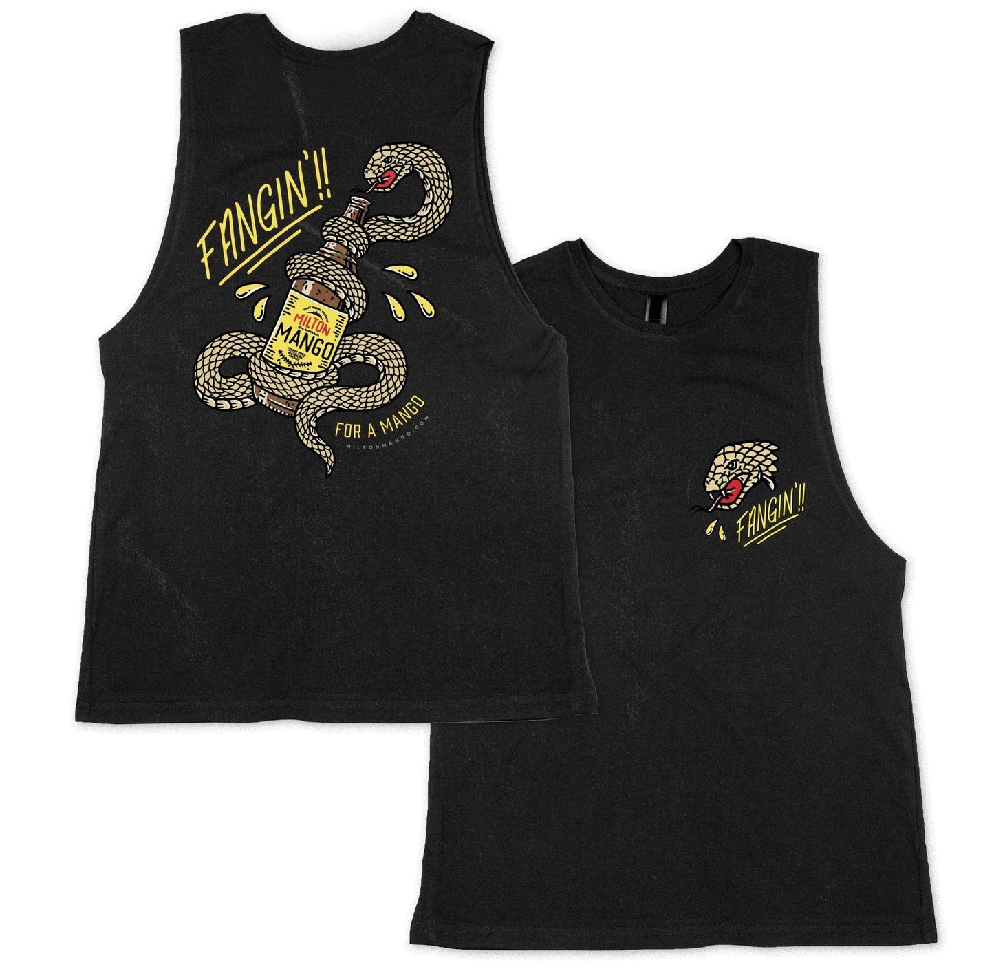Fangin Muscle Tee Black