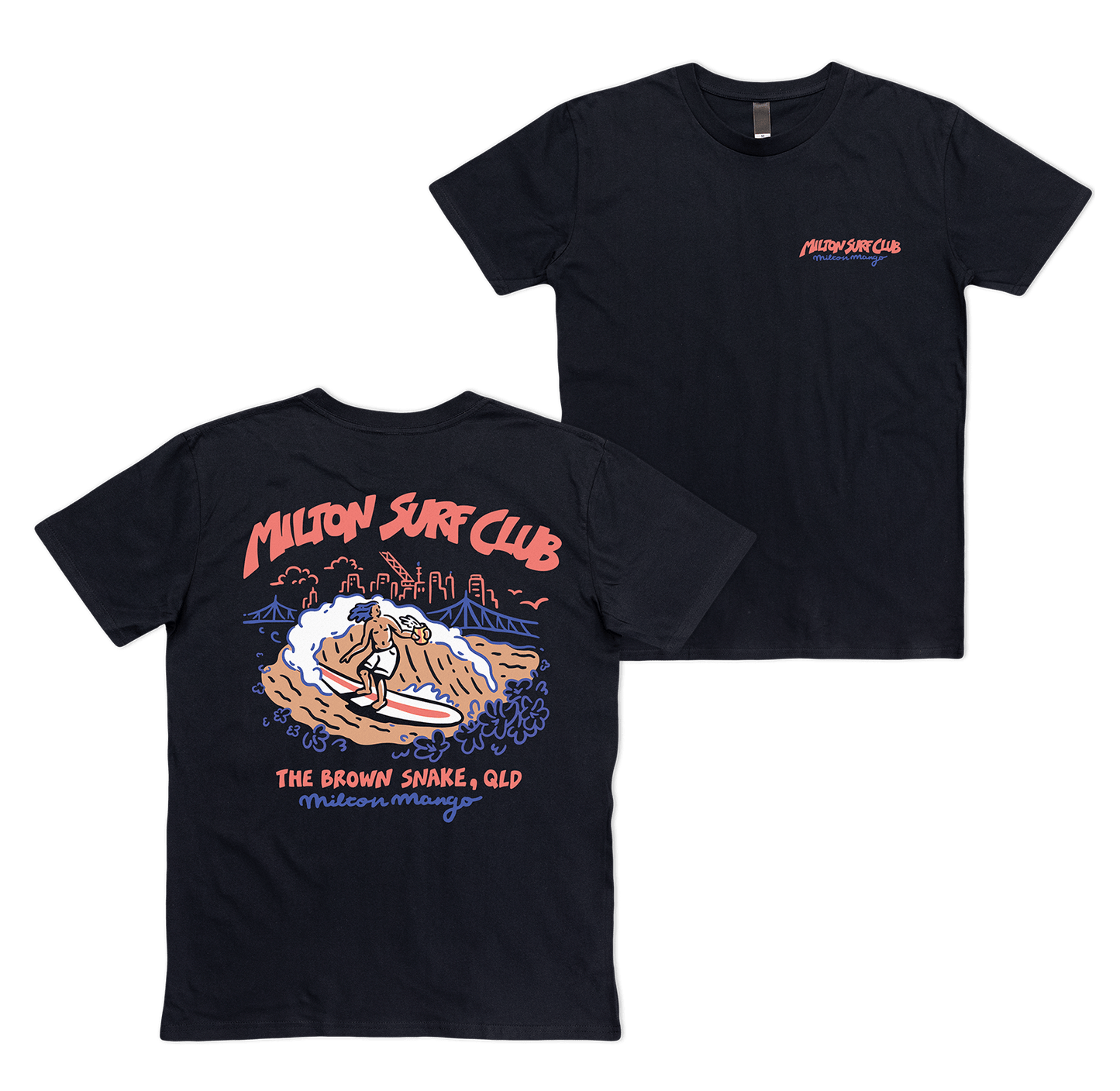 Milton Surf Club Tee Black