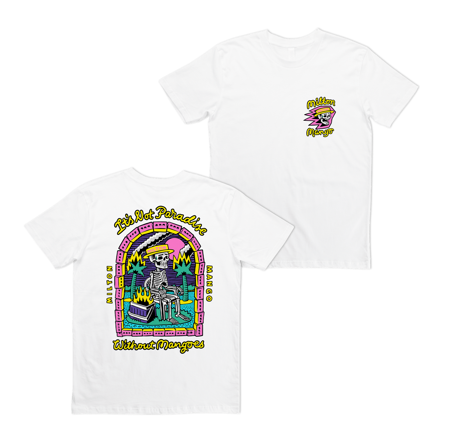 No Mangoes in Paradise Tee White
