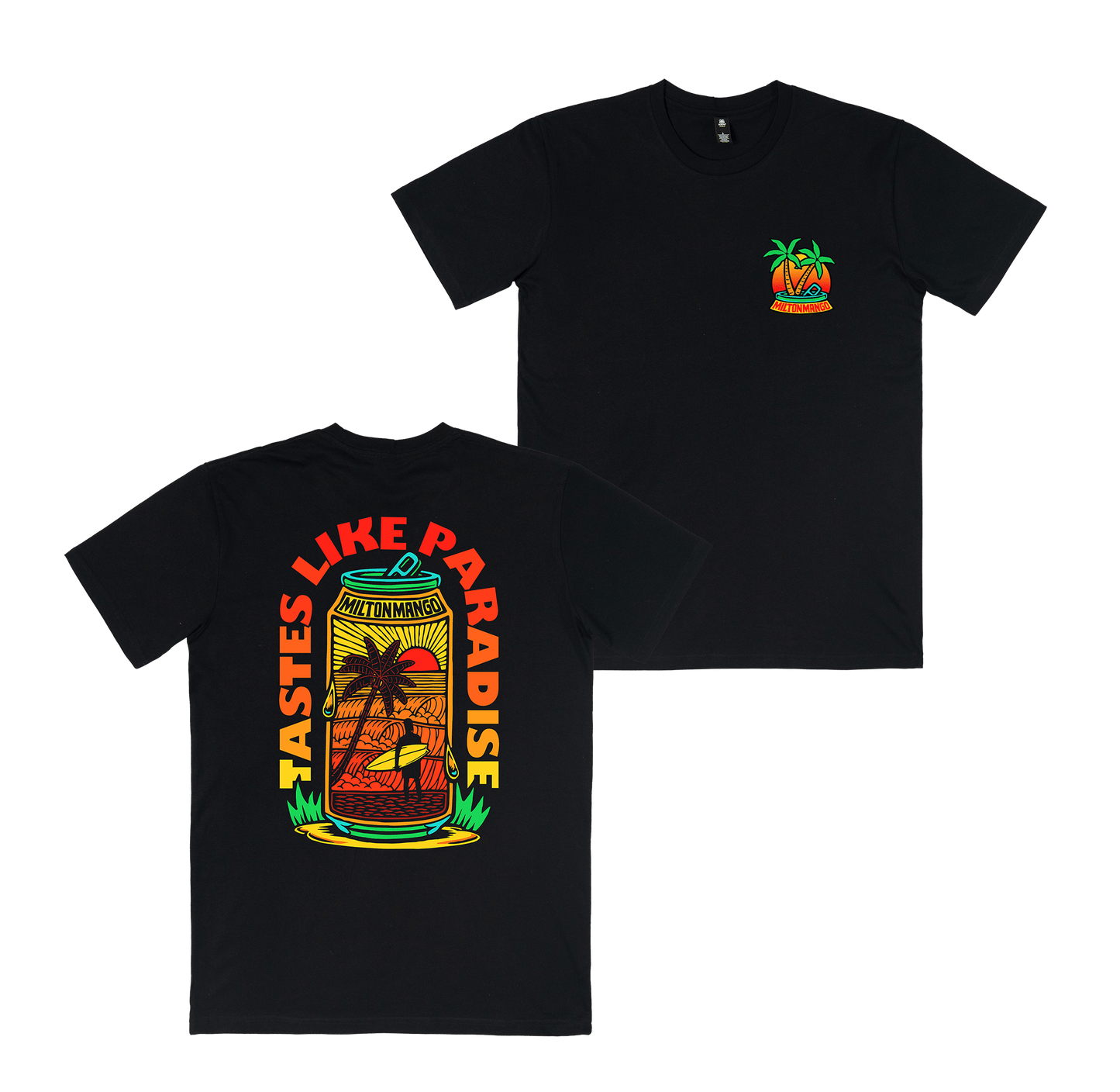 Paradise in a Can Tee Black