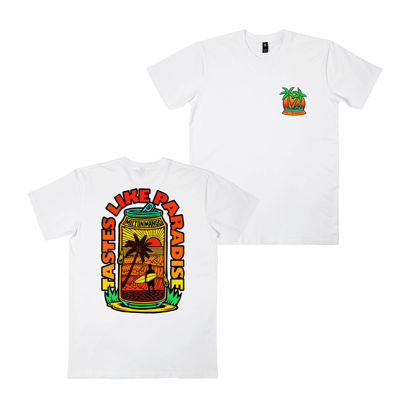 Paradise in a Can Tee White