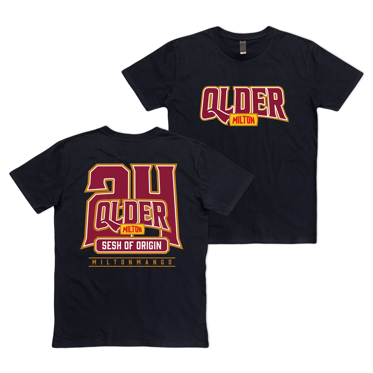 QLDER 24 Tee Black