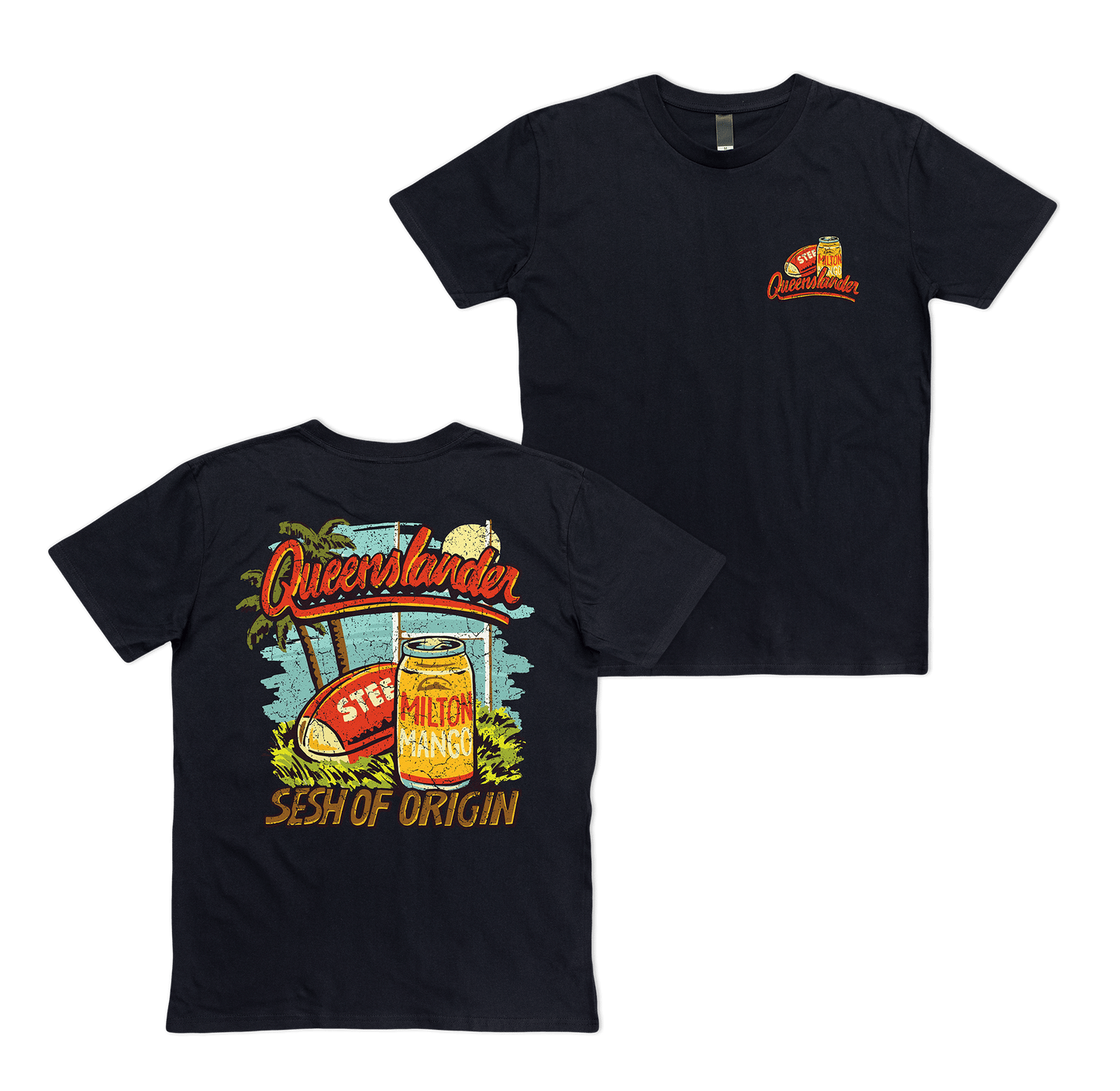 QLDER 25 Tee Black