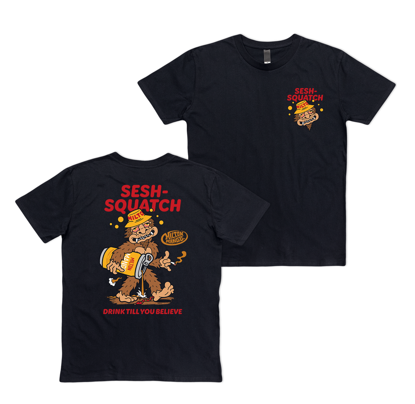 Sesh-Squatch Tee Black