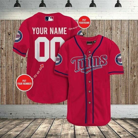 Minnesota Twins Baseball Jersey Gift for Men Dad - lylyprint.com