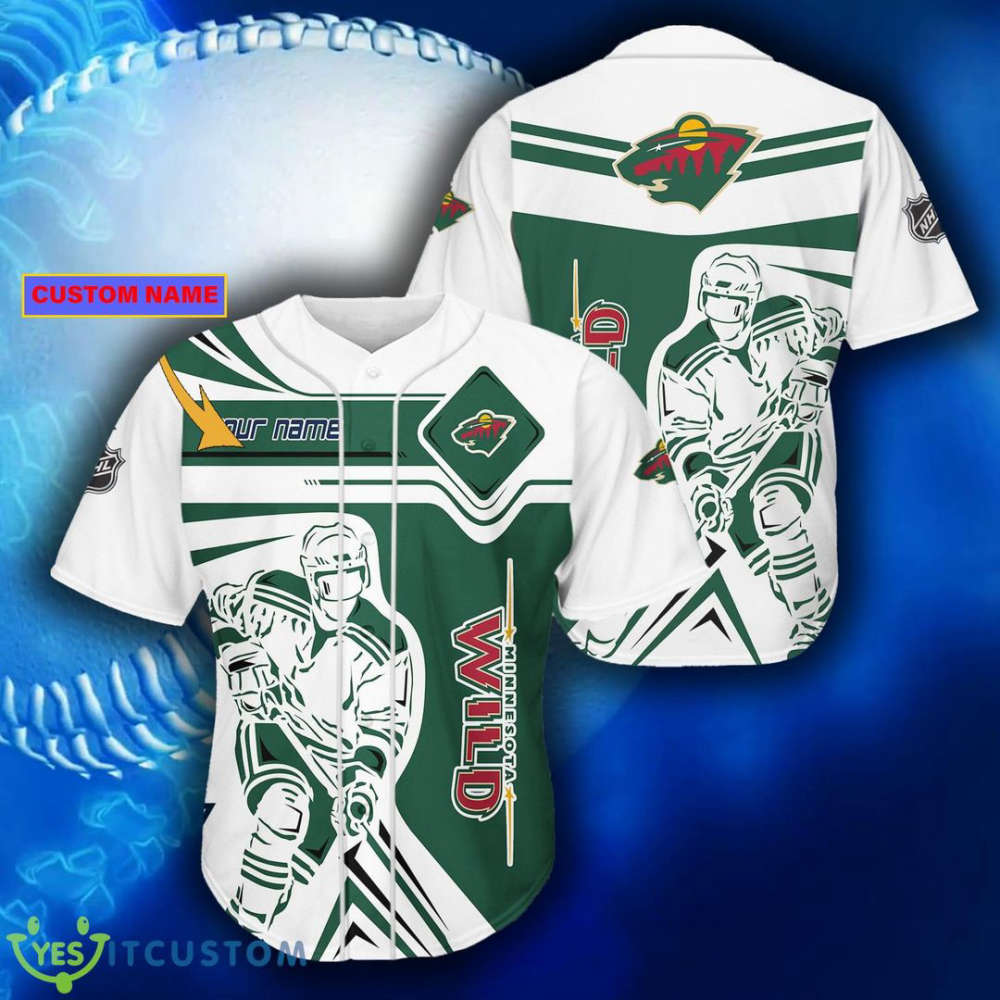 Minnesota Wild Baseball Jersey For Fans Gift for Men Dad - lylyprint.com