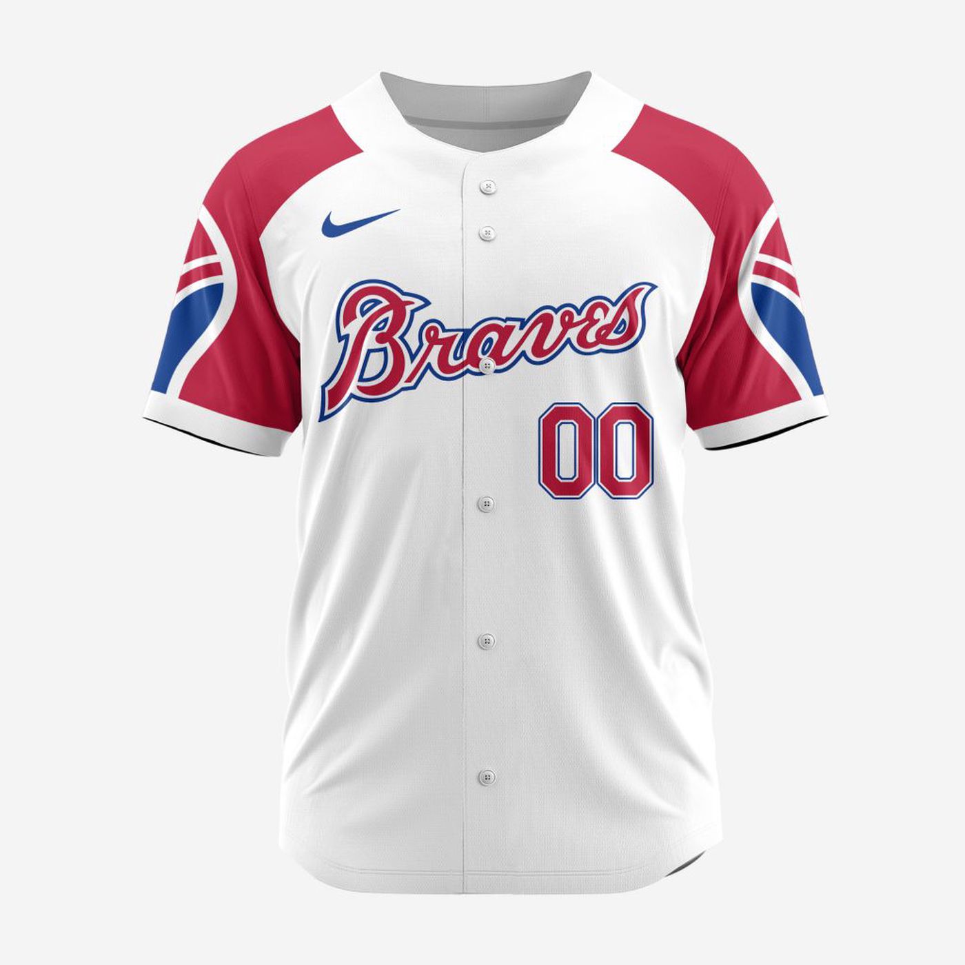 MLB Atlanta Braves Personalized Reverse Retro Concept Design Baseball Jersey - Bafud