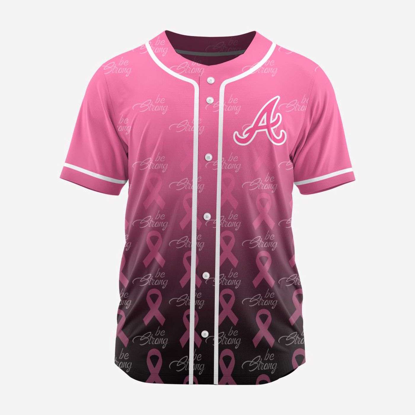 MLB Atlanta Braves Special Pink Design Fight Breast Cancer Baseball Jersey Gift for Men Women - Bafud