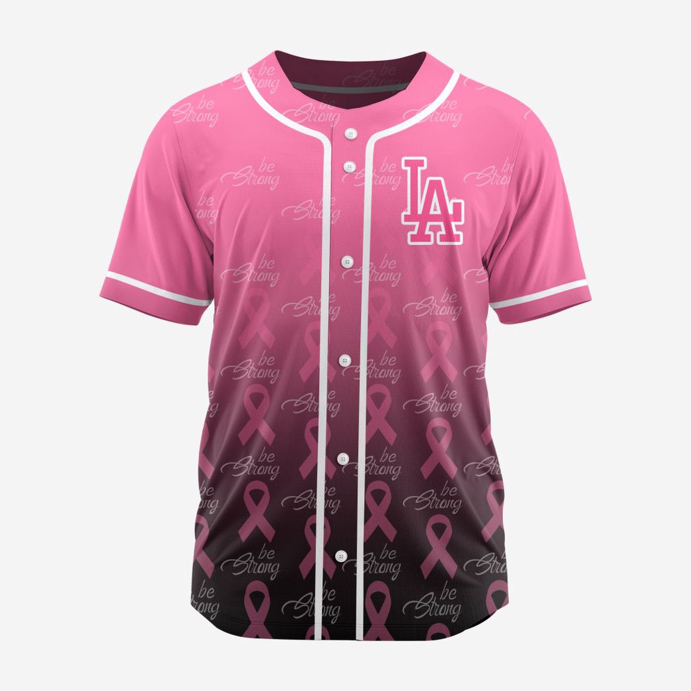 MLB Los Angeles Dodgers Special Pink Design Fight Breast Cancer Baseball Jersey Gift for Men Women - Bafud