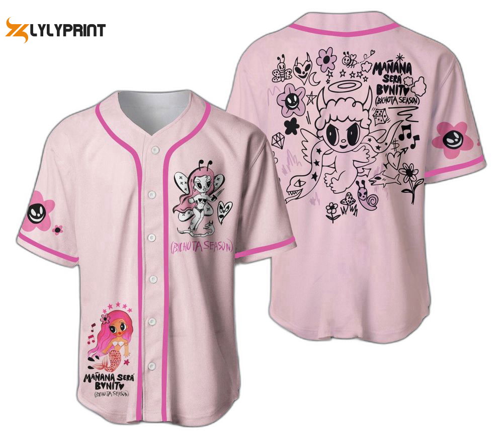 Name Tropical Colorful Baseball Jersey Pink Baseball Player Outfit For Baseball Fans - lylyprint.com