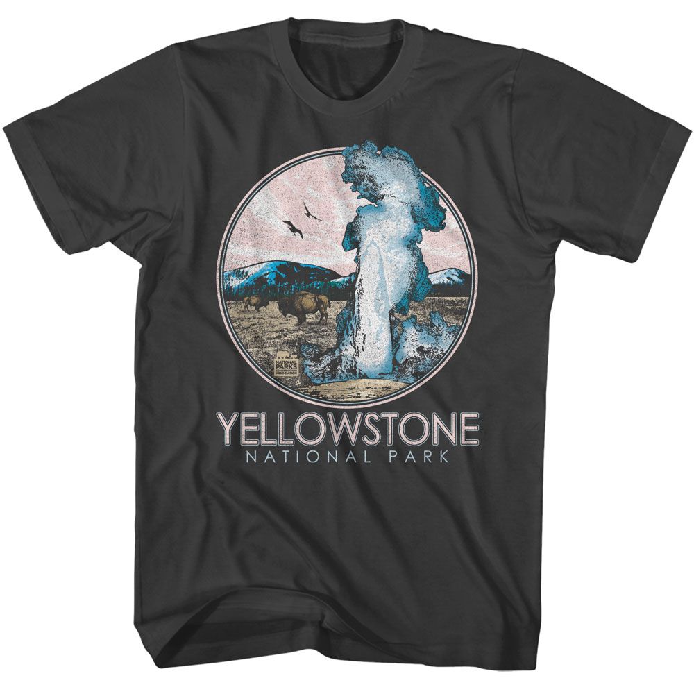 National Parks - Yellowstone Geyser Circle T-Shirt