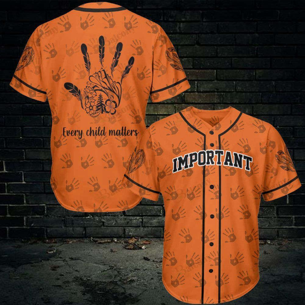 Native Every Child Matter Baseball Jersey - Aopprinter