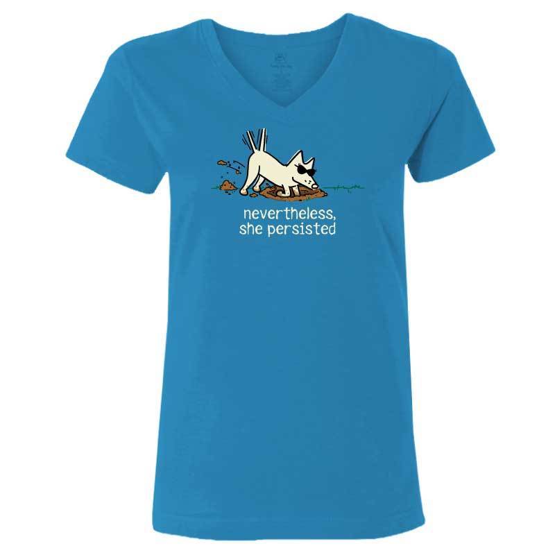 Nevertheless, She Persisted - Ladies T-Shirt V-Neck