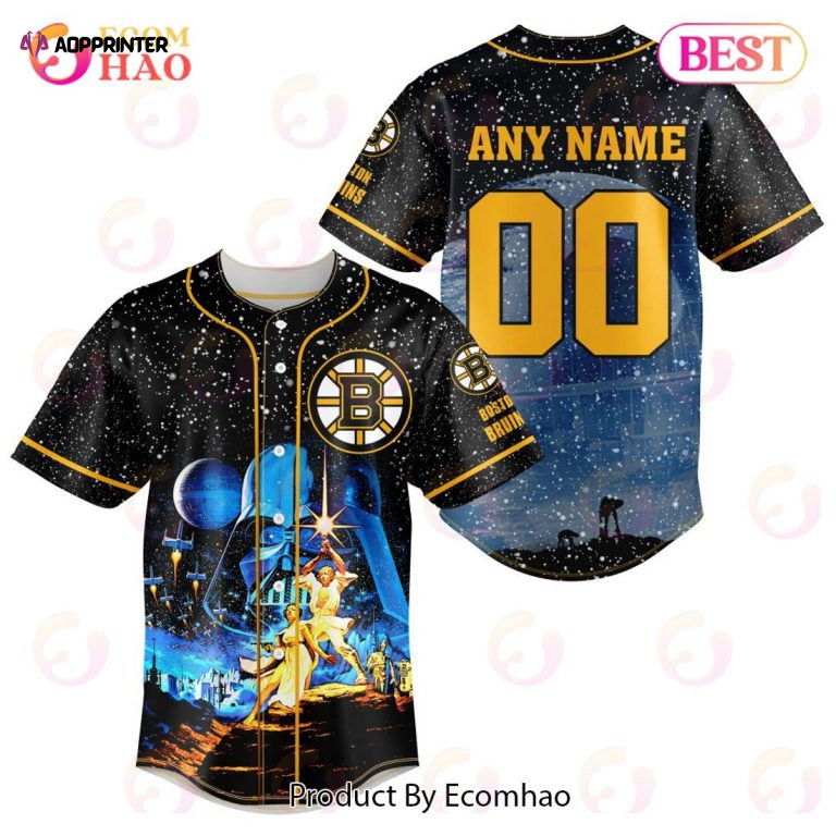 NHL Boston Bruins Custom Name Number Starwar Jerseys Baseball Jersey Unisex Shirt - Aopprinter