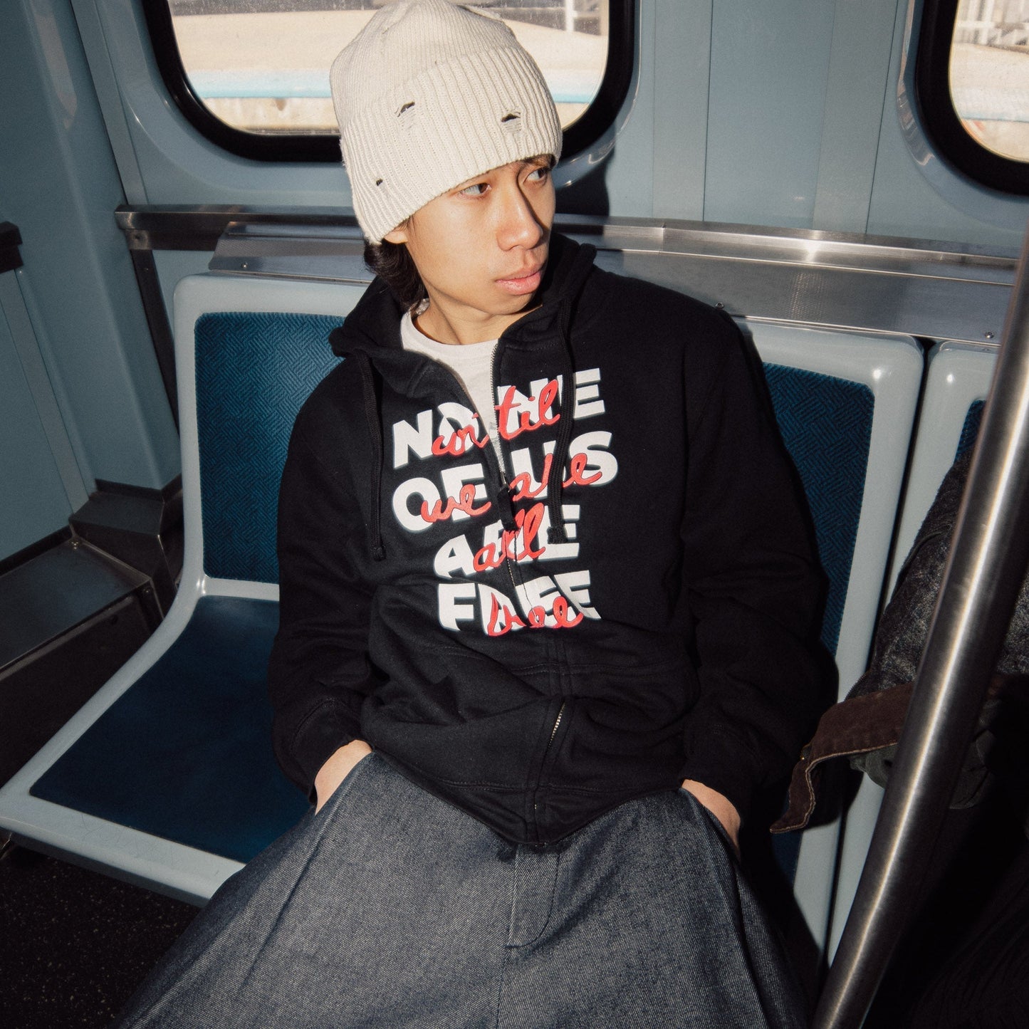 None Of Us Are Free Zip-Up Hoodie