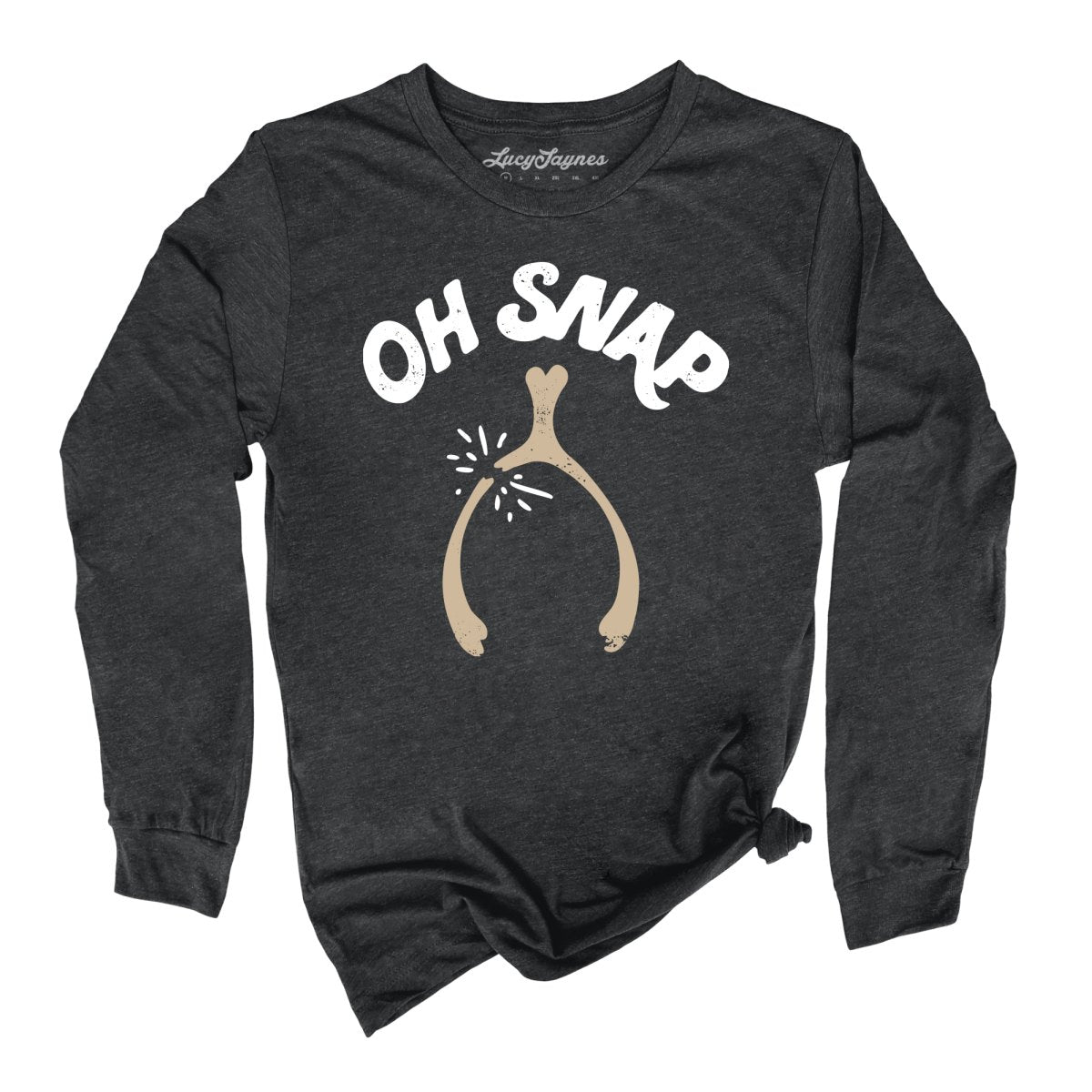 Oh Snap Wishbone Long Sleeve Tee