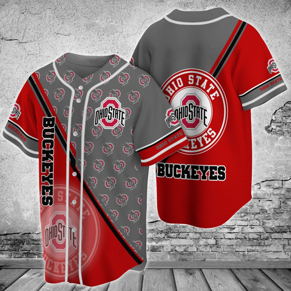 Ohio State Buckeyes Baseball Jersey Custom For Fans BJ0117 - lylyprint.com