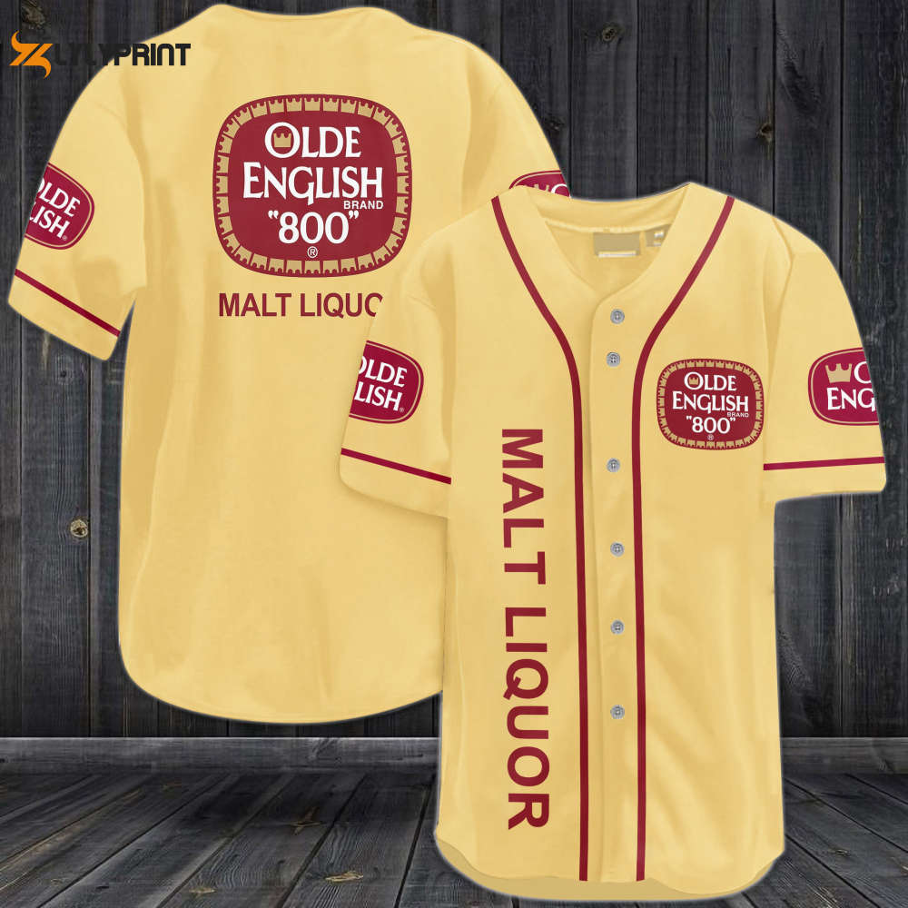 Olde English 800 Malt Liquor Baseball Jersey - lylyprint.com
