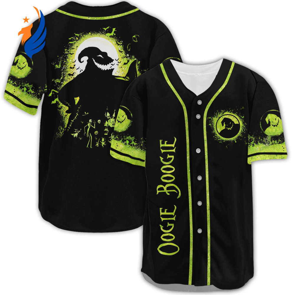 Unleash Your Inner Fan with Oogie Boogie Baseball Jersey - Perfect for Halloween Lovers! - Bafud