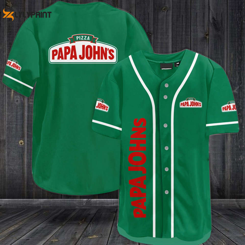 Papa John's Pizza Baseball Jersey - lylyprint.com