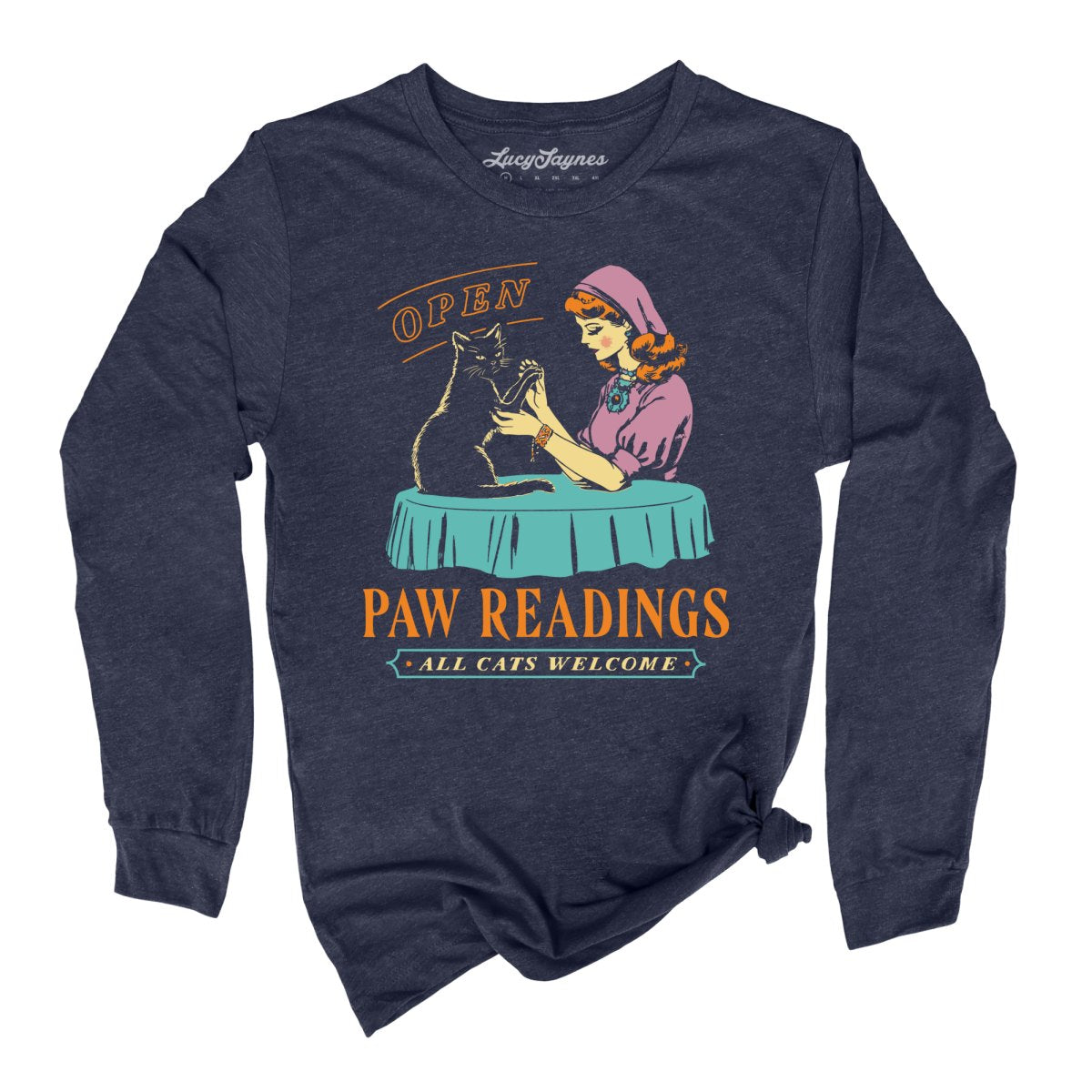 Paw Readings Long Sleeve Tee