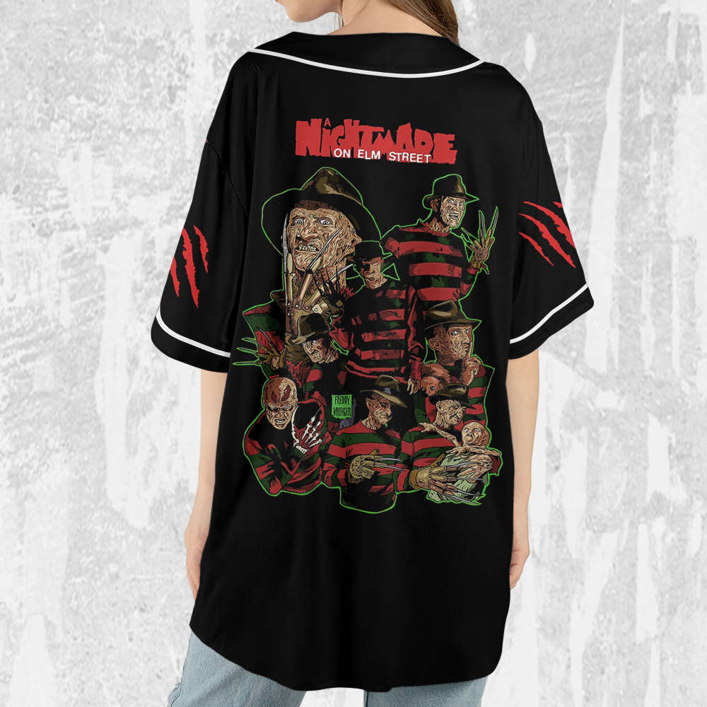 Personalize Freddy Krueger Welcome To Elm Street Jersey,Freddy Baseball Jersey - lylyprint.com