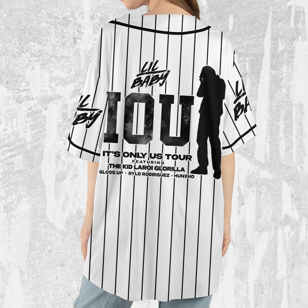 Personalize Lil Baby It's Only Us Jersey, Lil Baby Baseball Jersey, Lil Baby Rap Jersey - lylyprint.com