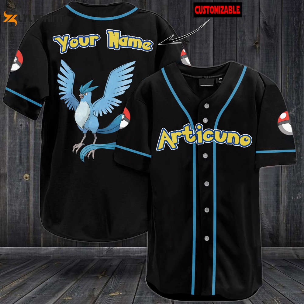 Personalized Articuno Baseball Jersey - lylyprint.com