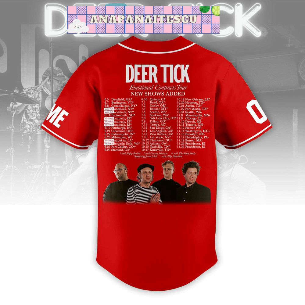 Personalized Deer Tick Baseball Jersey For Men Women - lylyprint.com