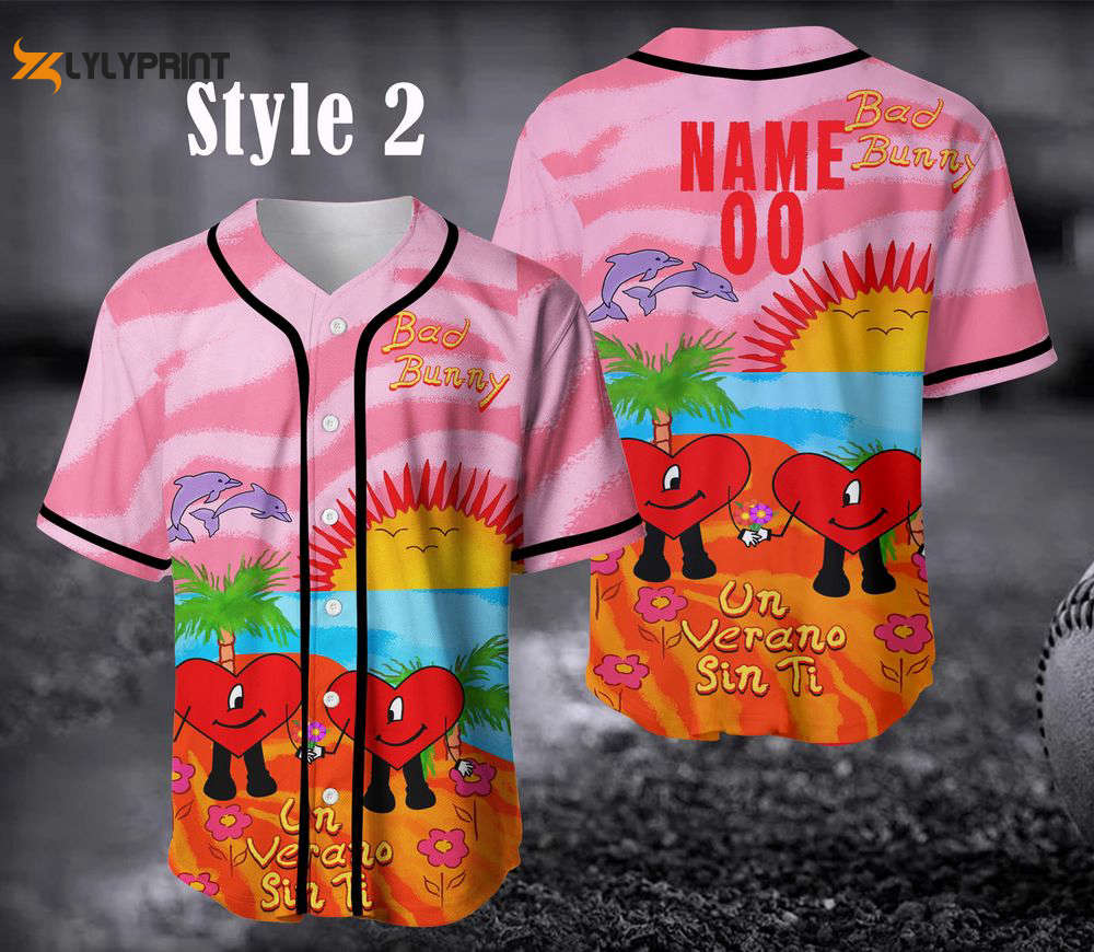 Personalized Exclusive Bad Bunny Baseball Jersey, Un Verano Sin Ti Summer Shirt - lylyprint.com
