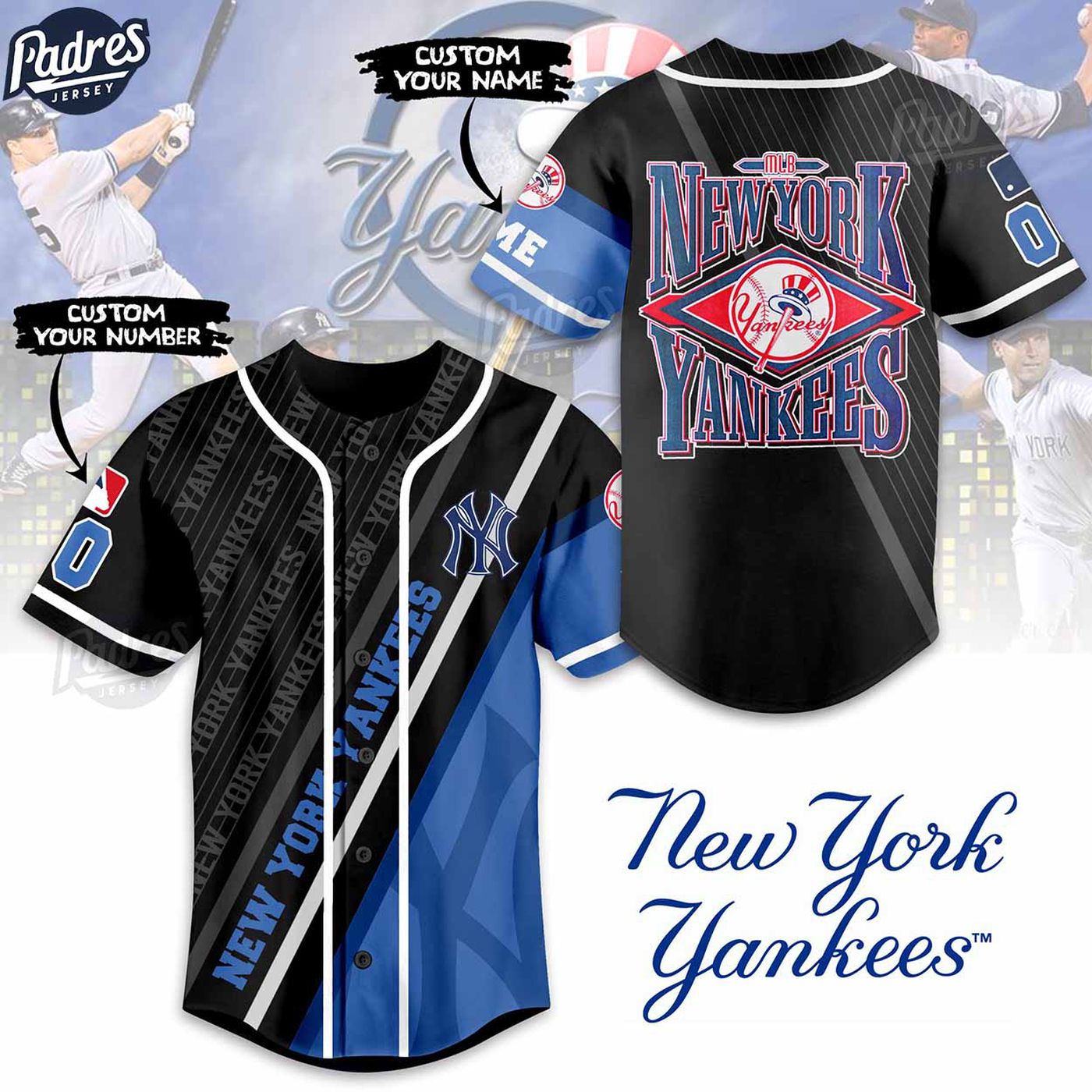 Custom MLB New York Yankees Jersey Shirt – Personalized Fan Gear - lylyprint.com
