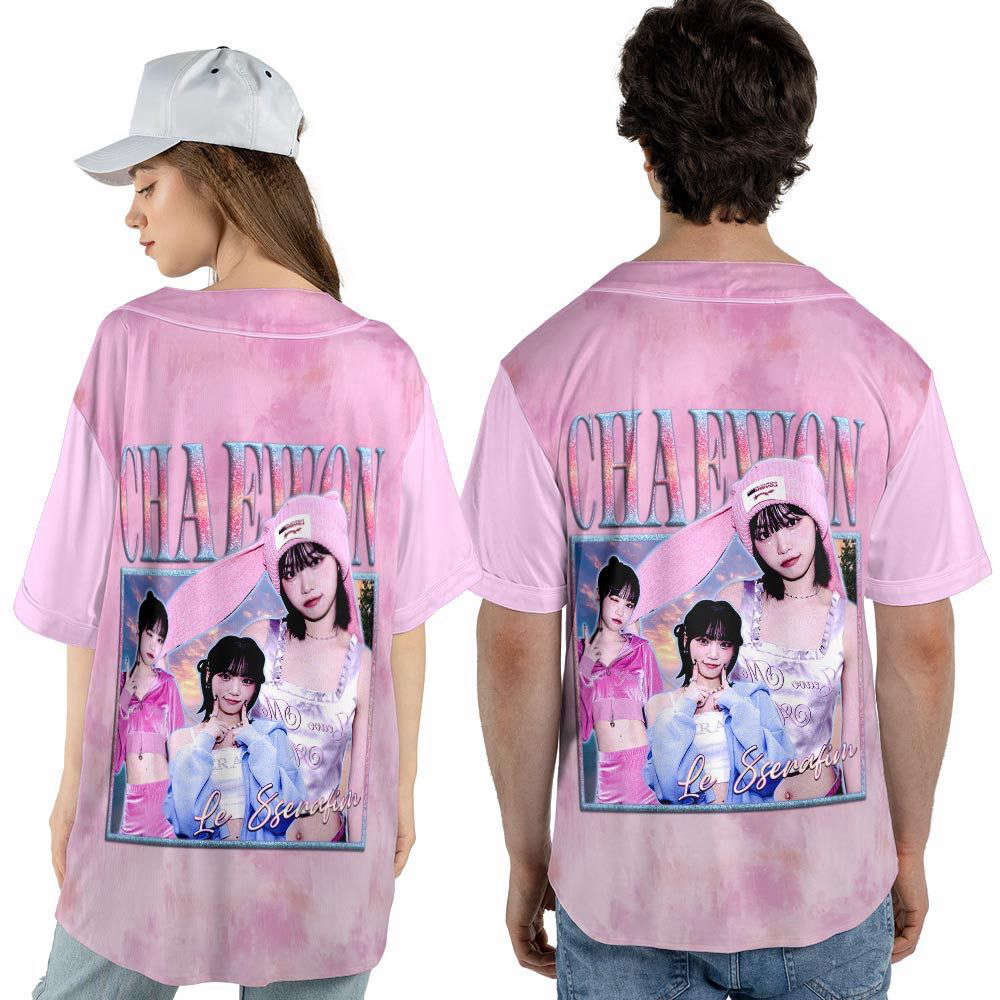 Personalized Name Chaewon Kpop Jersey Baseball, Kpop Baseball Jersey For Men Women - lylyprint.com