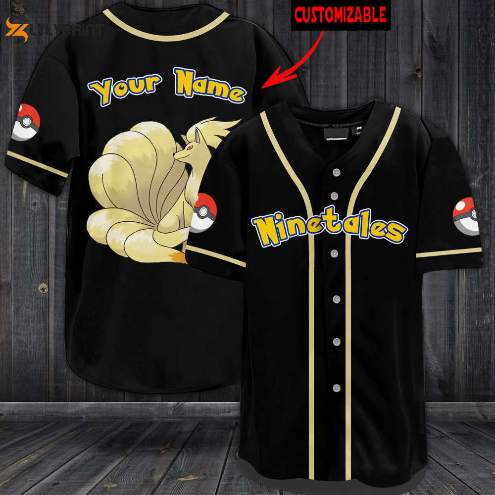 Personalized Ninetales Baseball Jersey - lylyprint.com