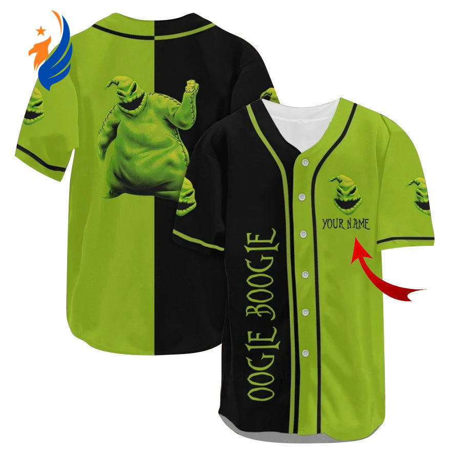 Unleash Your Inner Boogeyman with Personalized Boogie Oogie Baseball Jersey - Bafud
