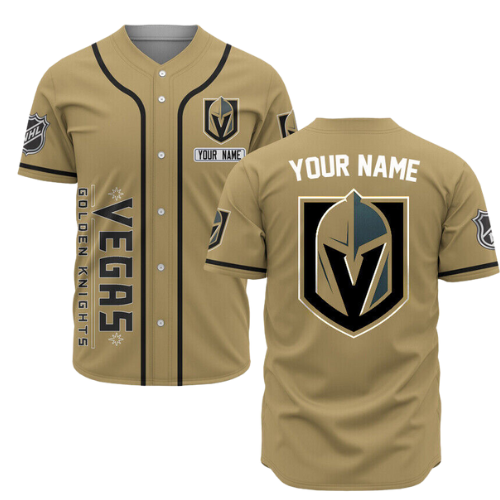 Personalized Vegas Golden Knights Baseball Jersey Custom Name For Fans BJ0122 - lylyprint.com