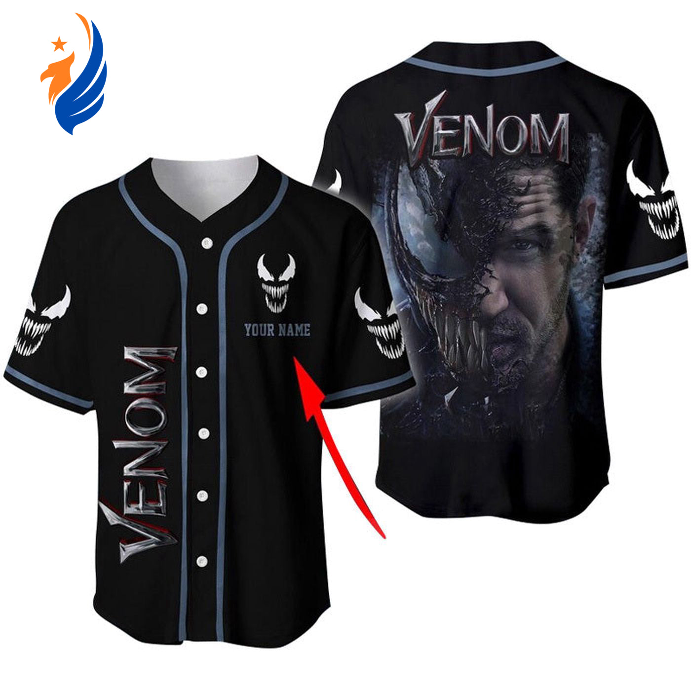 Custom Venom Baseball Jersey: Personalize Your Style for the Field - Bafud